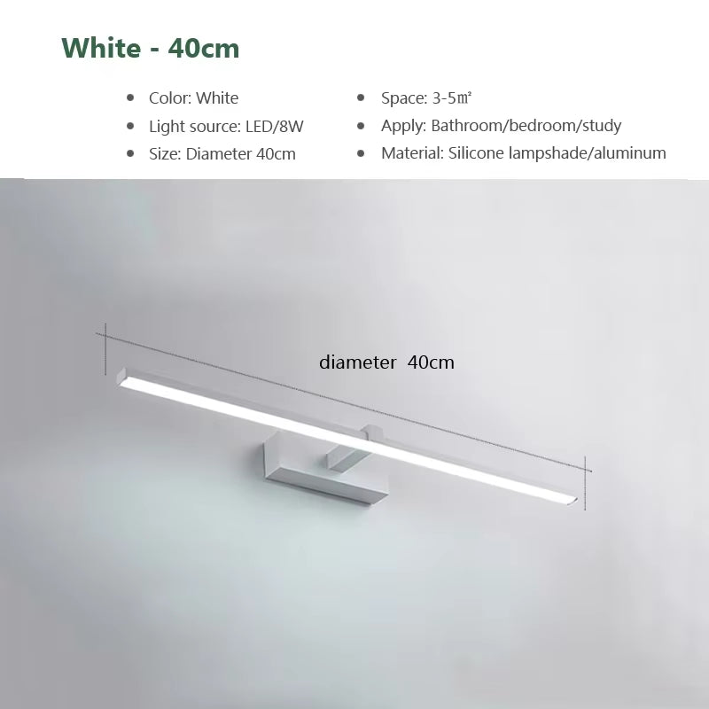 Modern LED Wall Light:Three Color Aluminium Modern LED Wall Light {60cm,40cm}