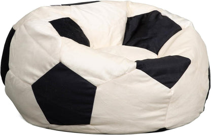 Sports Ball Child-Sized Bean Bag Chair, Basketball Plush, Soft Polyester, 2.5 Feet