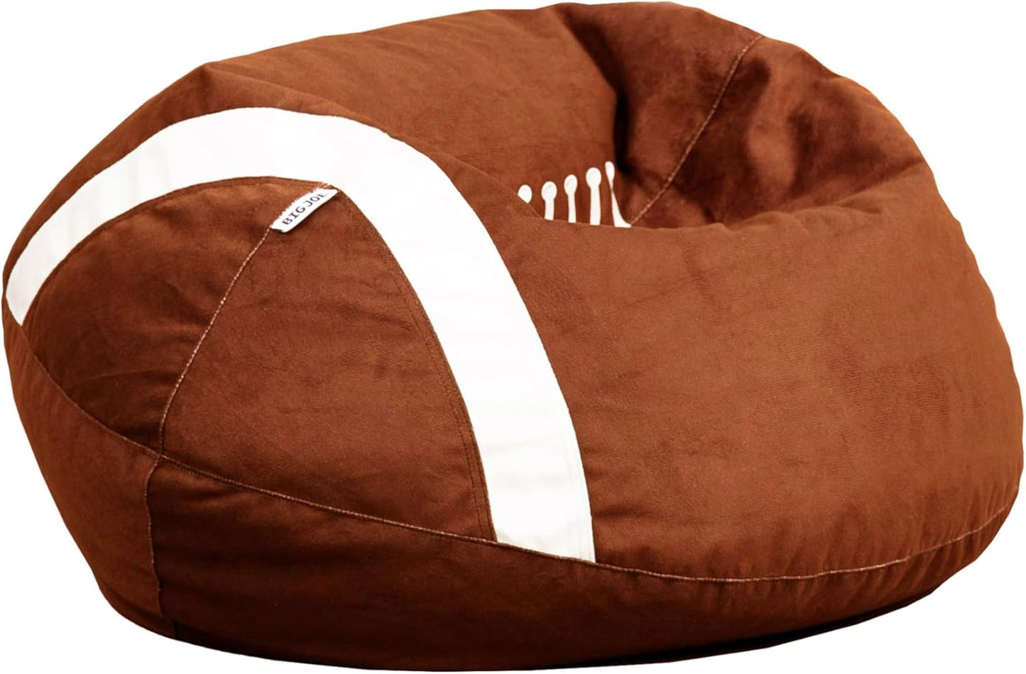 Sports Ball Child-Sized Bean Bag Chair, Basketball Plush, Soft Polyester, 2.5 Feet