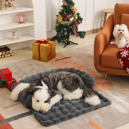 Fluffy Plush Pet Dog Bed Sofa for Large Dogs House Mat Kennel Winter Warm Cat Bed Pad Washable Dog Cushion Blanket Sofa Cover