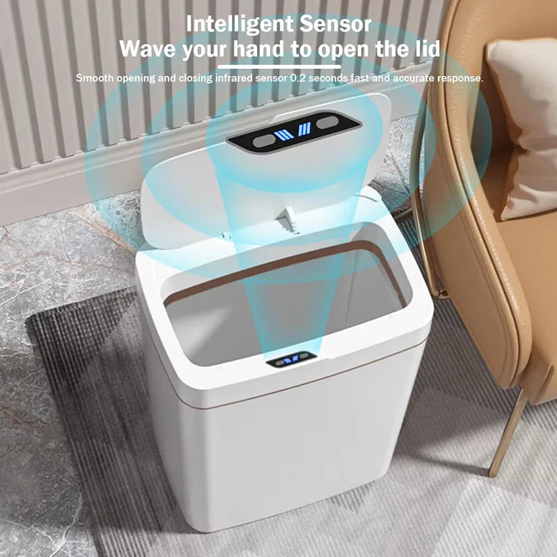  Smart Bathroom Trash Can 